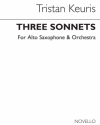 Tristan Keuris, Three Sonnets (Full Score) Alto Saxophone Orchestra Partitur