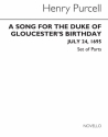 Henry Purcell, Song For The Duke Of Gloucester's Birthday Chor Buch