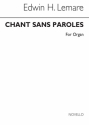 Edwin Lemare, Chant Sans Paroles Orgel Buch