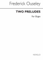 F.A. Gore Ouseley, Two Preludes Organ Orgel Buch