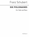 Franz Schubert, Six Polonaises Violine und Klavier Buch
