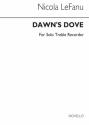 Nicola LeFanu, Dawn's Dove For Solo Recorder Recorder Buch