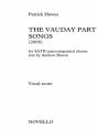 Patrick Hawes, The Vauday Partsongs SATB Stimme