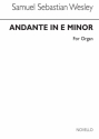 Andante In E Minor For Organ Orgel Buch