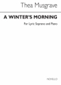 Thea Musgrave, A Winter's Morning For Lyric Soprano And Piano Soprano Voice and Piano Buch