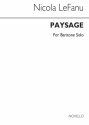Nicola LeFanu, Paysage for Baritone Solo Baritone Voice Buch