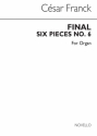 Csar Franck, 6 Pieces For Organ - No.6 Final Orgel Buch
