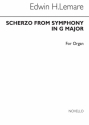 Edwin Lemare, Scherzo From Symphony In G Minor Orgel Buch