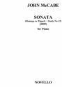 John McCabe, Sonata (Homage to Tippett - Study No.12) Klavier Buch