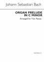 Johann Sebastian Bach, Organ Prelude In C Minor Piano Duet Klavier Buch