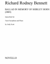 Richard Rodney Bennett, Ballad In Memory of Shirley Horn (Tenor Saxoph Tenor Saxophone Buch