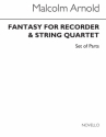 Malcolm Arnold, Fantasy For Recorder And String Quartet Op.140 Recorder String Quartet Buch