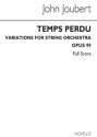 John Joubert, Temps Perdu Op.99 String Instruments Studienpartitur