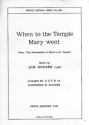 Johannes Eccard: When To The Temple Mary Went (SATB) SATB, Piano Accompaniment Vocal Score