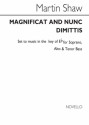 Martin Shaw, Magnificat And Nunc Dimittis In E Flat SATB and Organ Chorpartitur