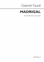 Madrigal for mixed choir and piano choral score