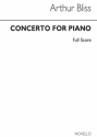 Arthur Bliss, Concerto For Piano (Miniature Score) Piano and Orchestra Partitur