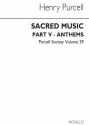 Henry Purcell, Purcell Society Volume 29 - Sacred Music Part 5 SATB String Instruments Organ Accompaniment Buch
