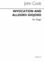John Ernest Cook, Invocation And Allegro Giocoso Orgel Buch