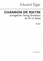 Edward Elgar, Chanson De Matin Streichorchester Partitur