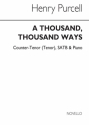 Henry Purcell, A Thousand, Thousand Ways Alto SATB Continuo Chorpartitur