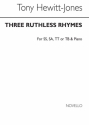 Thomas Hewitt Jones, Three Ruthless Rhymes 2-Part Choir and Piano Chorpartitur
