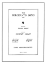 Gustav Holst: The Sergeant's Song Op.15 No.3 (G Minor Version) Voice, Piano Accompaniment Vocal Work