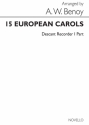 A.W. Benoy, 15 European Carols  Buch