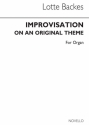 Lotte Backes, Improvisation On An Original Theme Orgel Buch