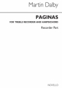 Martin Dalby, Paginas (Recorder Parts) Recorder Buch