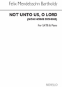 Felix Mendelssohn Bartholdy, Not Unto Us O Lord Psalm 115 Vocal Buch