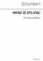 Franz Schubert, Who Is Sylvia Tenor Voice and Piano Buch