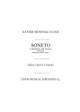 Xavier Montsalvatage, Xavier Montsalvatge: Soneto A Manuel De Falla Vocal and Piano Buch