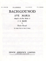 J.S. Bach/C Gounod: Ave Maria In E Flat Major Voice, Piano Accompaniment Instrumental Work