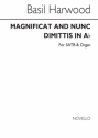 Basil Harwood, Magnificat And Nunc Dimittis In A Flat SATB and Organ Chorpartitur