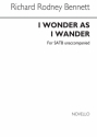 Richard Rodney Bennett, I Wonder As I Wander Piano Accompaniment SATB Chorpartitur