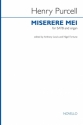 Henry Purcell, Miserere Mei SATB and Organ Chorpartitur