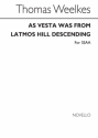 Thomas Weelkes, As Vesta Was From Latmos Hill Descending (SSAA) SSAA Chorpartitur