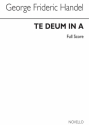 Georg Friedrich Hndel, Te Deum in A Major (Edited by Donald Burrows) Alto Tenor Bass Voice SATB Orchestra Buch