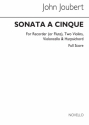 John Joubert, Sonata A Cinque Orchestra Partitur