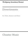 W.A. Mozart: Divertimento (Oboe/Bassoon/Piano Score/Parts) Chamber Group, Piano Accompaniment, Oboe, Bassoon Parts