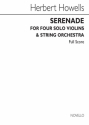Herbert Howells, Serenade For 4 Solo Violins & String Orchestra Violin[Quartet] String Orchestra Buch