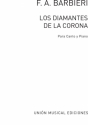 F.A. Barbieri, Barbieri Los Diamantes De La Corona Piano Accompaniment Klavierauszug