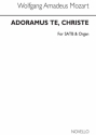 Wolfgang Amadeus Mozart, Adoramus Te (Latin) SATB and Organ Chorpartitur