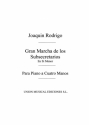 Joaquin Rodrigo, Gran Marcha De Los Subsecretarios Piano, 4 Hands Partitur