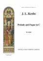 Johann Ludwig Krebs, Prelude And Fugue In C Organ Orgel Buch
