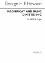 George H.P. Hewson, Magnificat And Nunc Dimittis In G SATB and Organ Chorpartitur