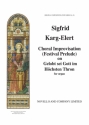Sigfrid Karg-Elert, Choral Improvisation Orgel Buch