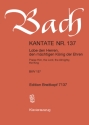 Lobe den Herren Kantate Nr.137 BWV137 Klavierauszug (dt/en)