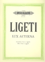 Lux aeterna für 16stg. Gem Chor a cappella Singpartitur (la)